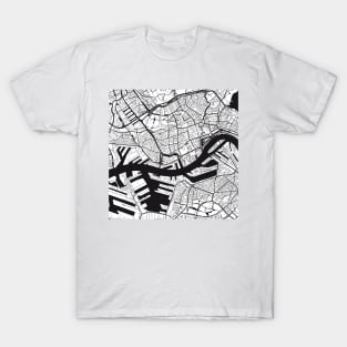 Rotterdam Map City Map Poster Black and White, USA Gift Printable, Modern Map Decor for Office Home Living Room, Map Art, Map Gifts T-Shirt